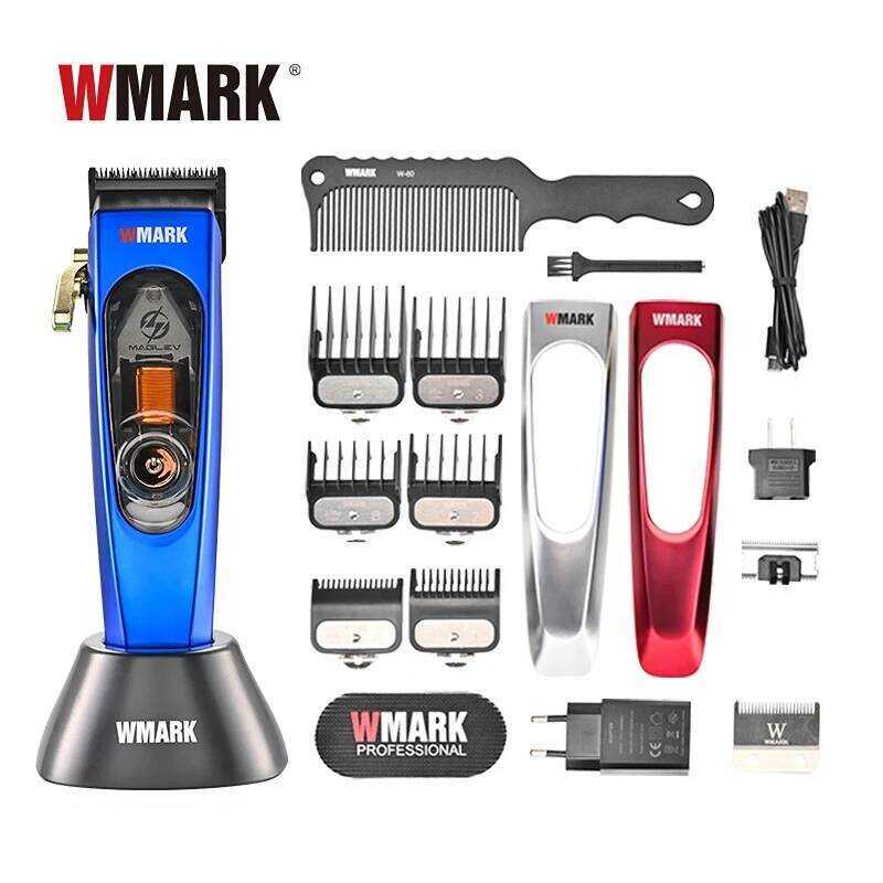 WMARK ตัดผมไร้สาย hine ปรับเป็น 10000 RPM ตัดผมไฟฟ้า DLC ใบมีด Trimmer สําหรับผู้ชาย NG-9004