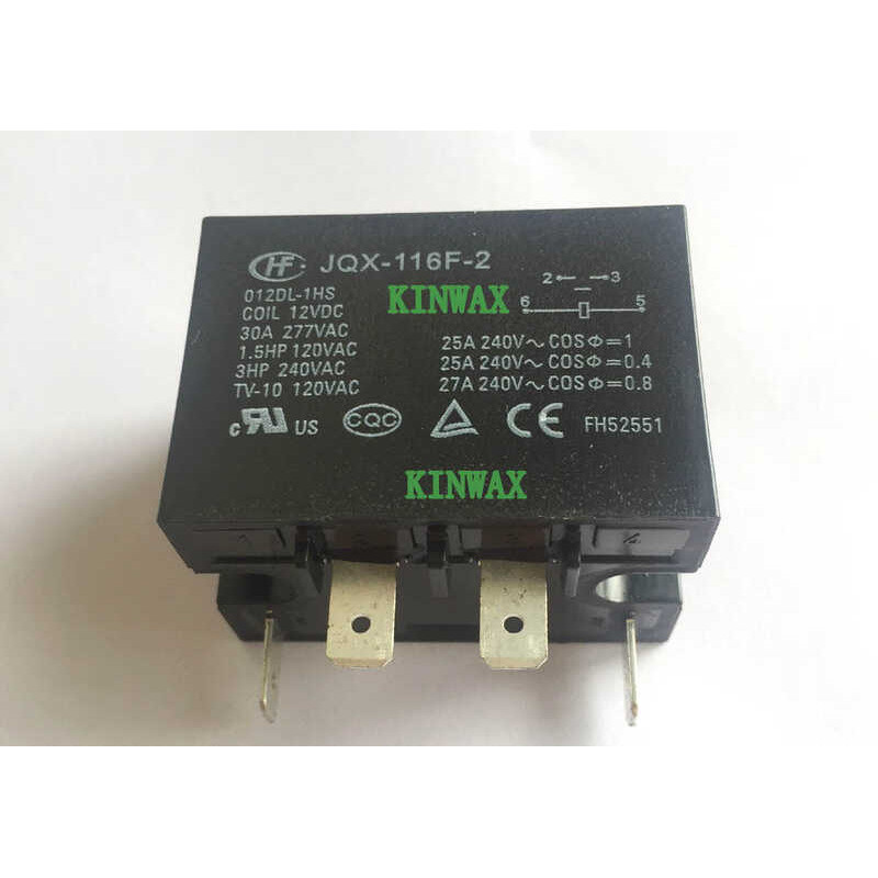 รีเลย์ HF JQX-116F-2 012DL-1HS 4 Pins 12VDC 25A สินค้าของแท้
