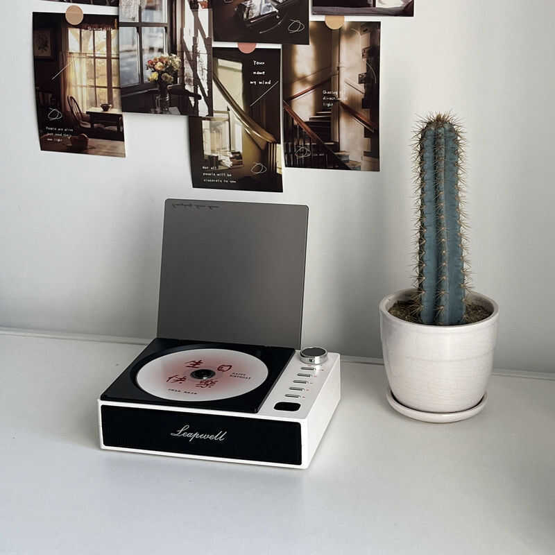 C cd เครื่องเล่นแผ่นเสียง cd Player Bluetooth Audio Desktop Music Album Player Vinyl CD hifi Sound