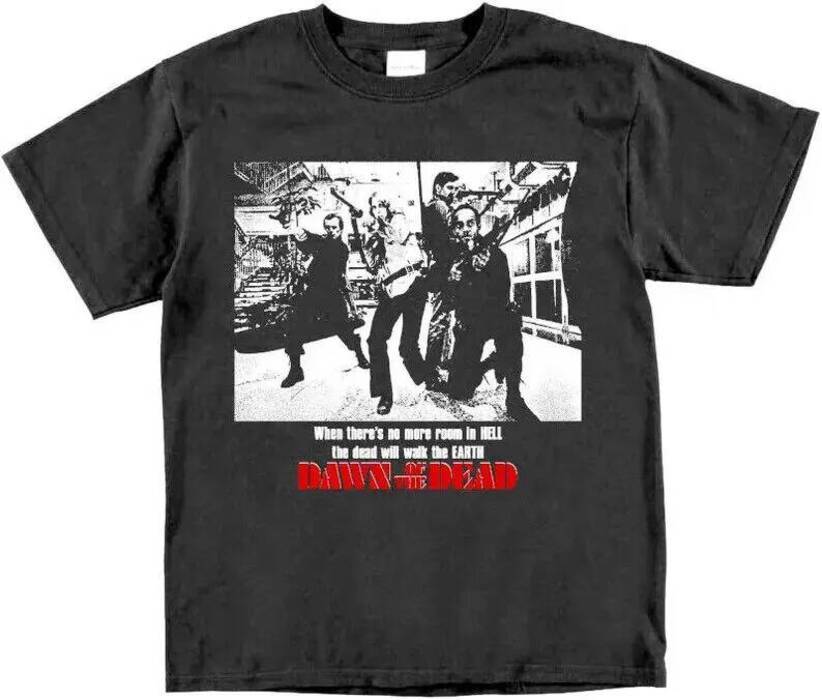 Dawn of the Dead Horror Movie T Shirt 1978 Vintage Halloween Goth Punk Y2K Emo