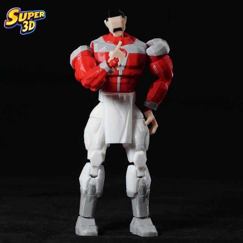 C 3D Printed Movable Figure Model
