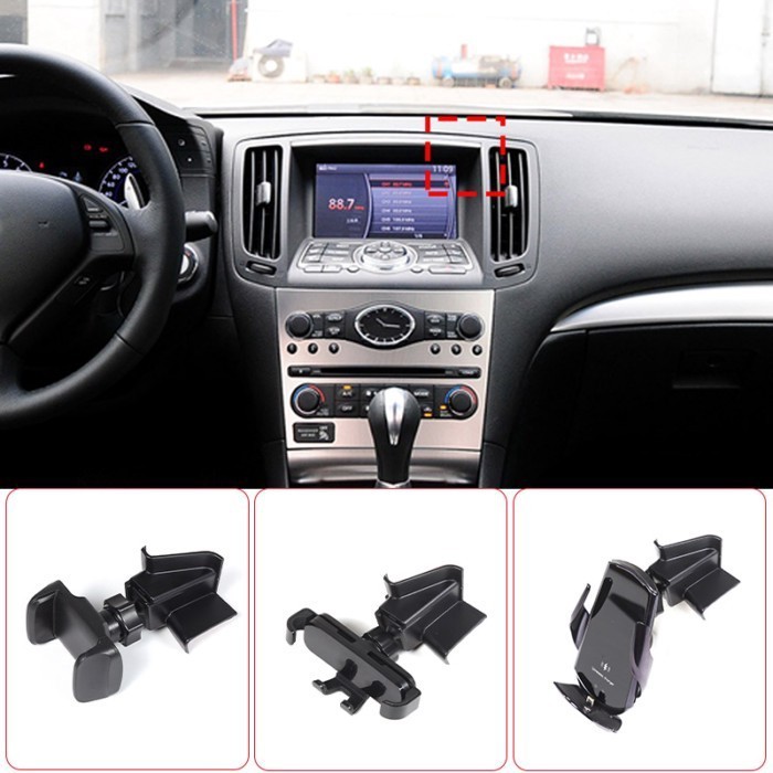 For Infiniti G25 G37 2007-2013 Car Central Control Mobile Phone Bracket GPS Navigation Bracket Seat
