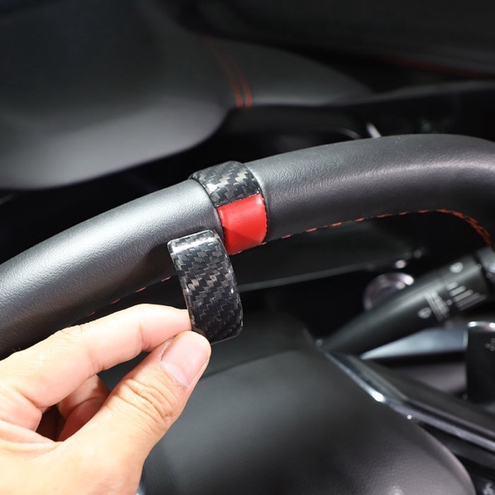Real Carbon Fiber Steering Wheel Directions Ring Cover For Chevrolet Corvette C8 Stingray Z51 Z06 2