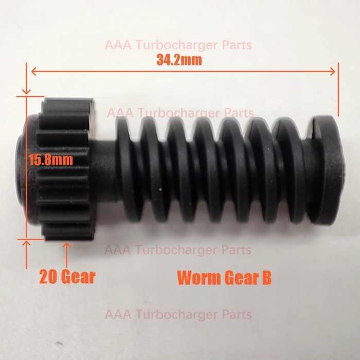 Turbo Electronic Actuator ชุดเกียร์ 3 ประเภท Worm Gear-B Worm Gear-C Worm Gear-D AAA Turbocharger
