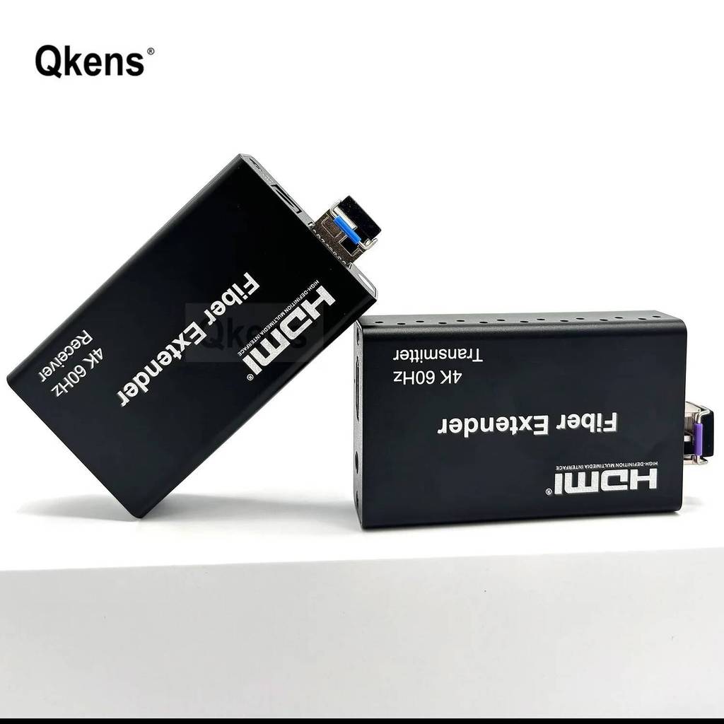 4K 60Hz HDMI Optical Fiber Cable Extender 20 กม. 3.5 มม.สารสกัดจากVs 4K 30 เครื่องส่งสัญญาณวิดีโอและ