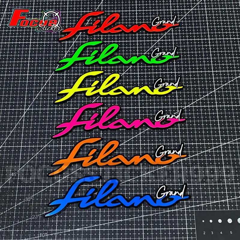 590 สติกเกอร์โลโก้ Grand Filano / โลโก้ Grand Filano สีเรืองแสงสะท้อนแสง มี 6 สี (1 ชุด ได้ 2 ชิ้น)