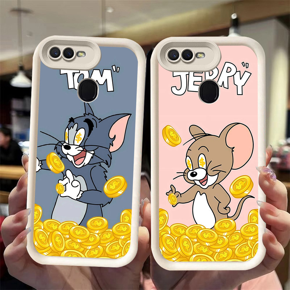 J-27 Cat gold Mouse ดำขาวชมพูเคสโทรศัพท์หรับ OPPO A7 A11K A12 A3S A12E A1K A5S A12S AX5S