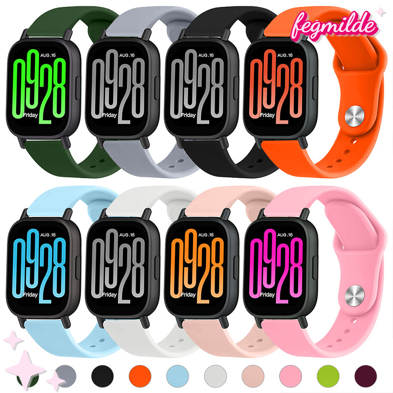 20 มม. 22 มม.สายซิลิโคน for Redmi Watch 5 Active/5 Lite/Samsung Galaxy Watch/Huawei/Amazfit Bip 6/Garmin/Xiaomi Watch