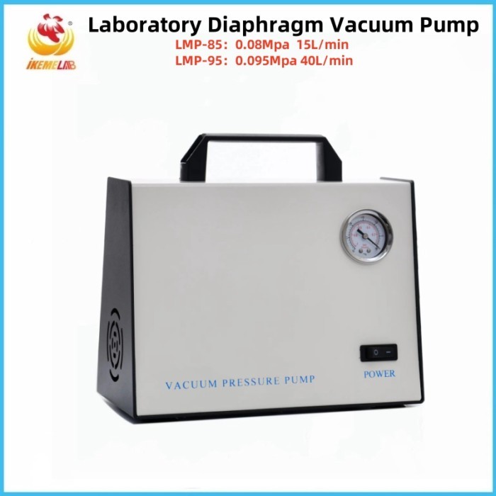 WEIAI Laboratory Diaphragm Vacuum Pump 15L/min 40L/min Electric Mini Oil-Free Vacuum Pump for Lab V