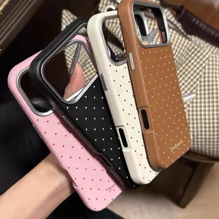 เคสไอโฟน17 สำหรับ IPhone 11 17 Air 15 13 16 12 Pro Max 15 14 16 Plus XR X XS SE 2 3 แฟชั่นนำโชค จุดแดง เนื้อหนัง ปกอ่อน