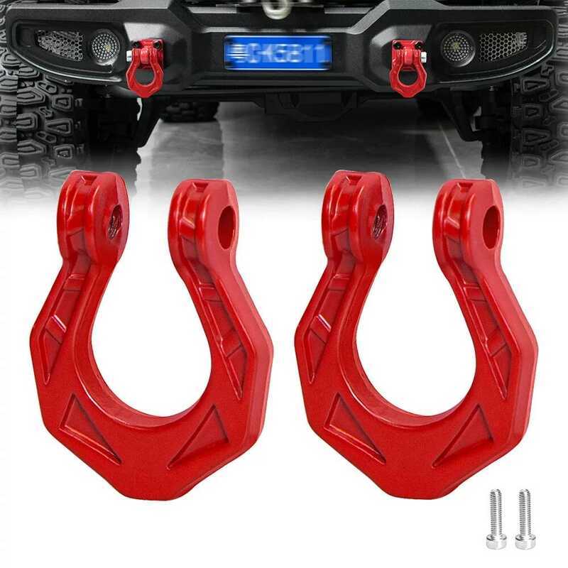 1/10 1/8 1/7 Scx10 Trx4 Mk07 5811 กันชนหน้าและหลังสำหรับรถครอว์เลอร์ พร้อมตะขอเกี่ยวแบบ U-Shape สีแ