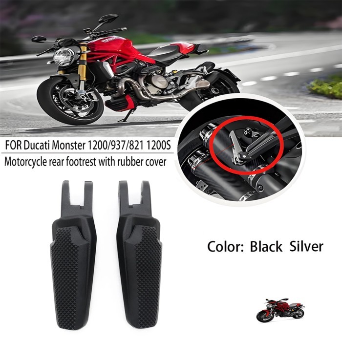 Motorcycle Rear Foot Pedals Foot Pedals for Ducati Monster 1200 821 937 Foot Pedals Foot Pedals wit