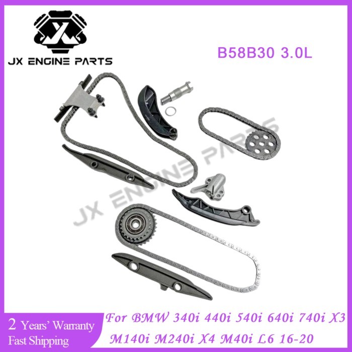 B58B30A Engine Timing Chain Guides Tensioner Kit For BMW 3.0 3.0L 340i 440i 540i 640i 740i X3 M140i