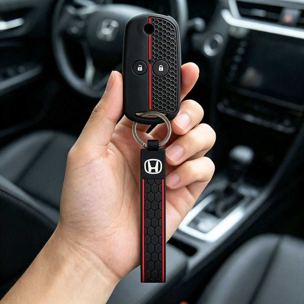 ซิลิโคนกุญแจรถสําหรับ Honda Acura Civic Accord Jazz CRV HRV Dio Fit Odyssey Acura MDX RDX TSX ZDX Ke