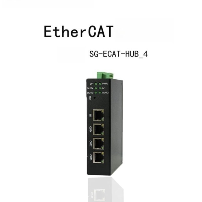 EtherCAT Bus Splitter Switch Compatible with Omron INOVANCE Beckhoff Xinje SG-ECAT-HUB-4 SG-ECAT-HU