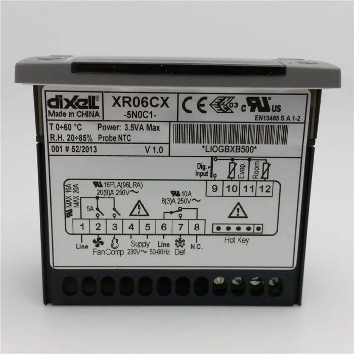 DIXELL XR06CX-5N0C1 Thermostat Temperature Controller for Refrigerator Freezer Cooling System