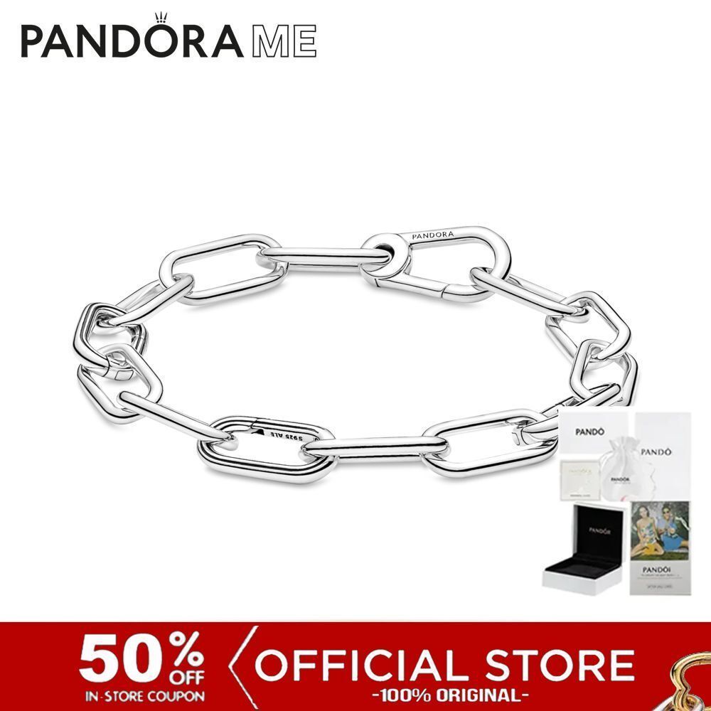 (ของแท้100%) Pandora Me Silver Sterling Silver Link Bracelet Jewelry, Silver Bracelet, Silver Bracelet Silver Bracelet