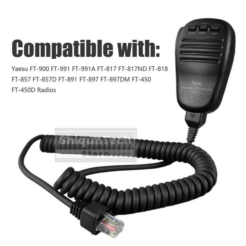 ▥ Mh-31A8j Car Portable Speaker Mic Ft-891 Microphone 8Pin Mh-31 Model For Ft-901 Ft-857D Ft-89