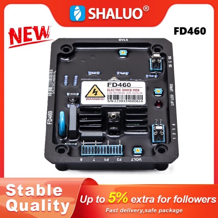 2025 FD460 SX460 AVR Brushless Generator Automatic Voltage Regulator Stabilizer Control Board Alter