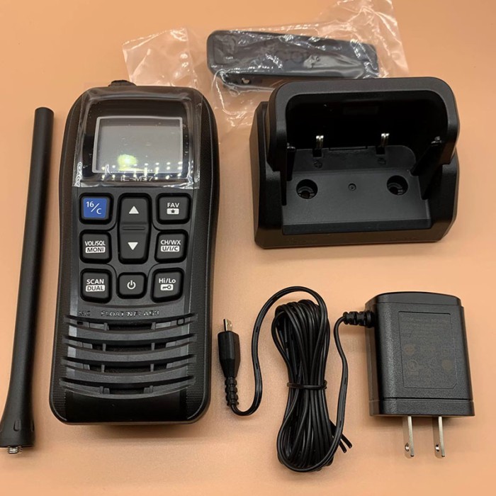 High Wattage IPX7 Water Resistant Marine Handset IC-M37 Compact VHF Transceiver For Offshore Ship S