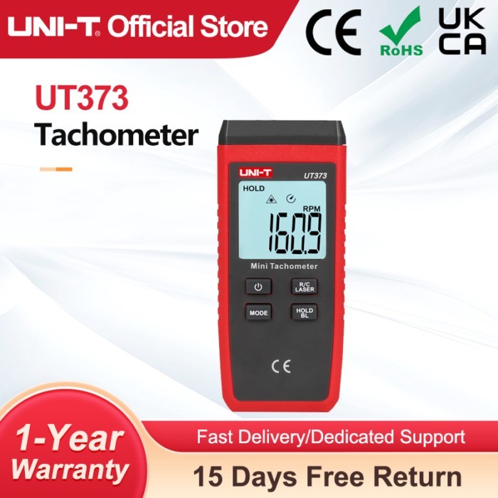 UNI-T UT373 RPM Tachometer Non-Contact Speed Meter 10~99999RPM Laser Tacometro