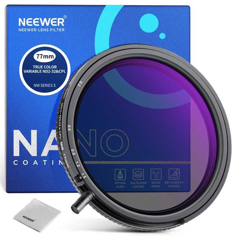 e Colors Nd2-Nd32+Cpl Filter Multi-Function Polarized Variable ND 37/43/4/52/55/58/62/67/72/77/82Mm