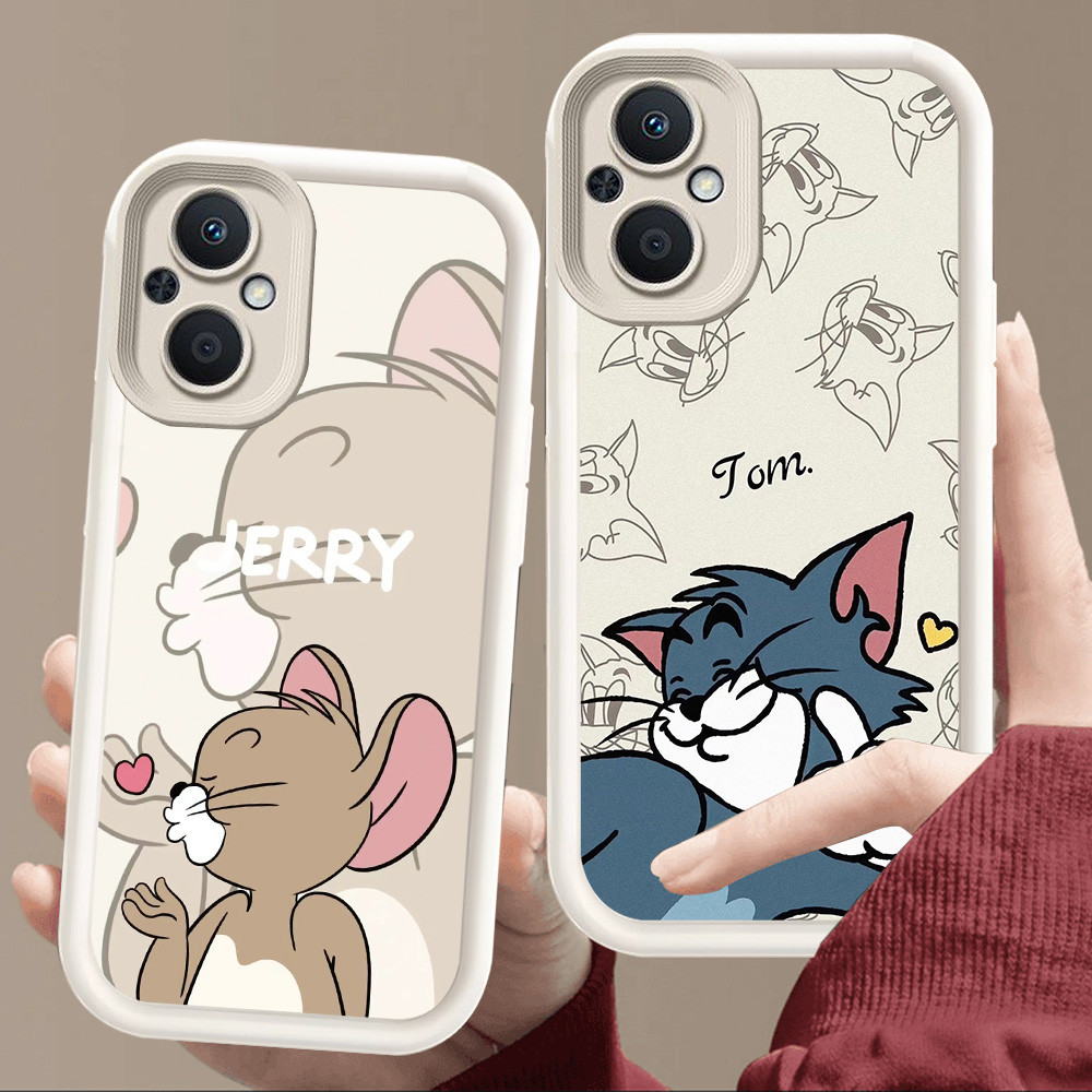 เคสสําหรับ OPPO Reno 7Z Find X5 8 7 8Z Lite 5G Soft White E108 Love Couple