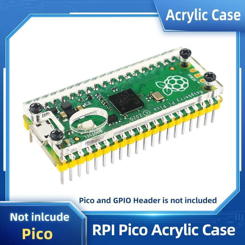 Raspberry Pi Pico กรณีอะคริลิคโปร่งใสสําหรับ Pico Board RP2040 Microcontroller ไมโครคอมพิวเตอร์ Pico