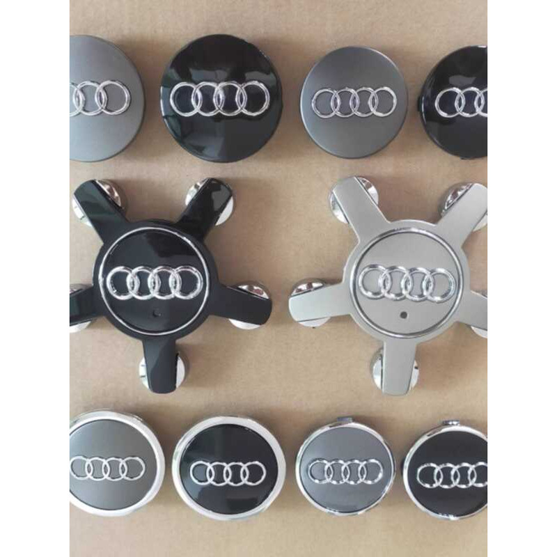 เหมาะสําหรับ Audi S4 S5 S6 S7 S8 Q2 Q5 Q7 TT Hub Cap Center Cap โลโก้หมวก
