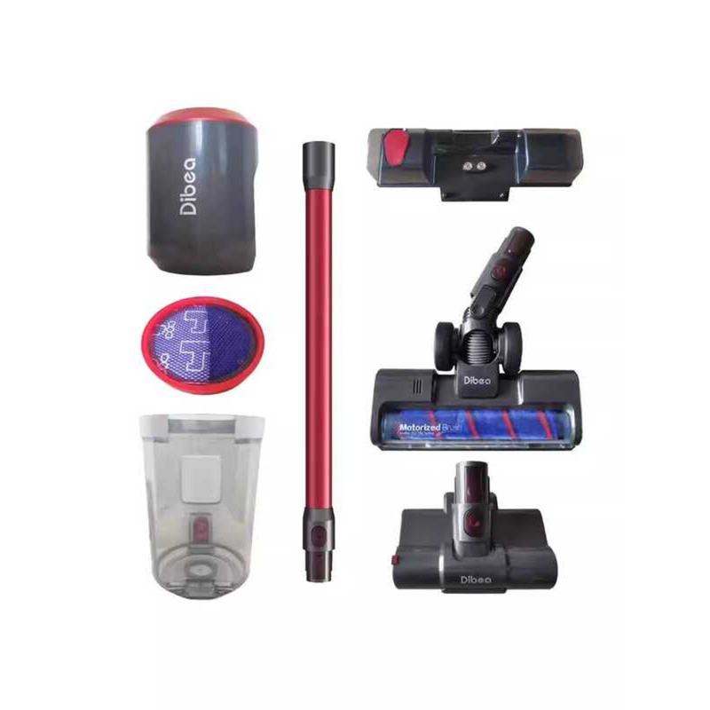 อุปกรณ์เสริมเดิม Dibea Dibea F20MAX แปรงพื้นเครื่องดูดฝุ่น/ผ้าฝ้ายกรอง/ถ้วยฝุ่น/ท่อไฟฟ้า