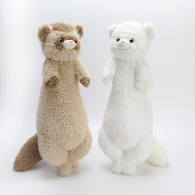 สุดน่ารัก Anglu Ferret Plush ของเล่น Neuron ตุ๊กตา Companion ตุ๊กตาหมอนยาวตุ๊กตาของขวัญวันเกิด