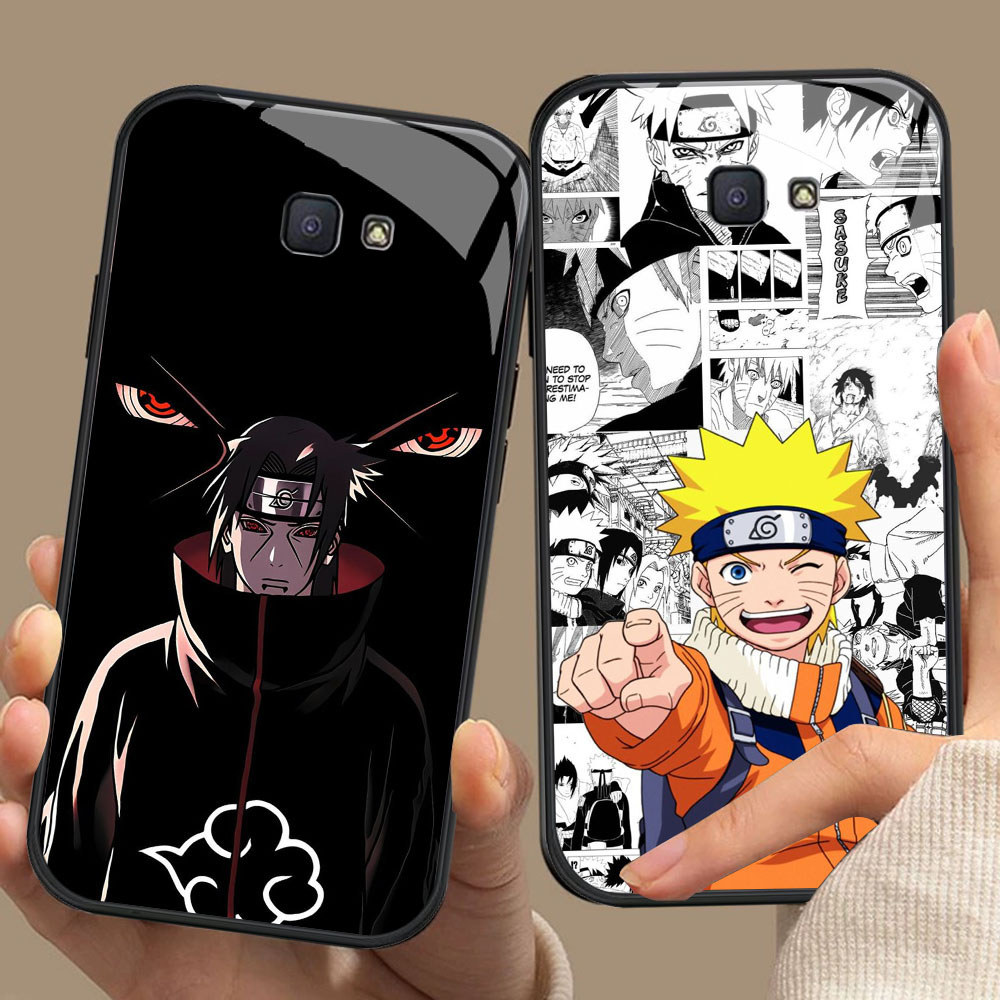 CK-80 Naruto HD Glass Casing สําหรับ Samsung Note 9 S24 S25 FE Ultra J7 Prime J6 J4 Core Pro Plus