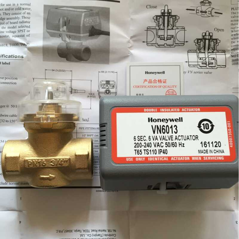 Shanghai Honeywell Solenoid Valve VN6013 พัดลมแผ่นดิสก์ท่อวาล์วไฟฟ้า Honeywell Solenoid Valve vc6013