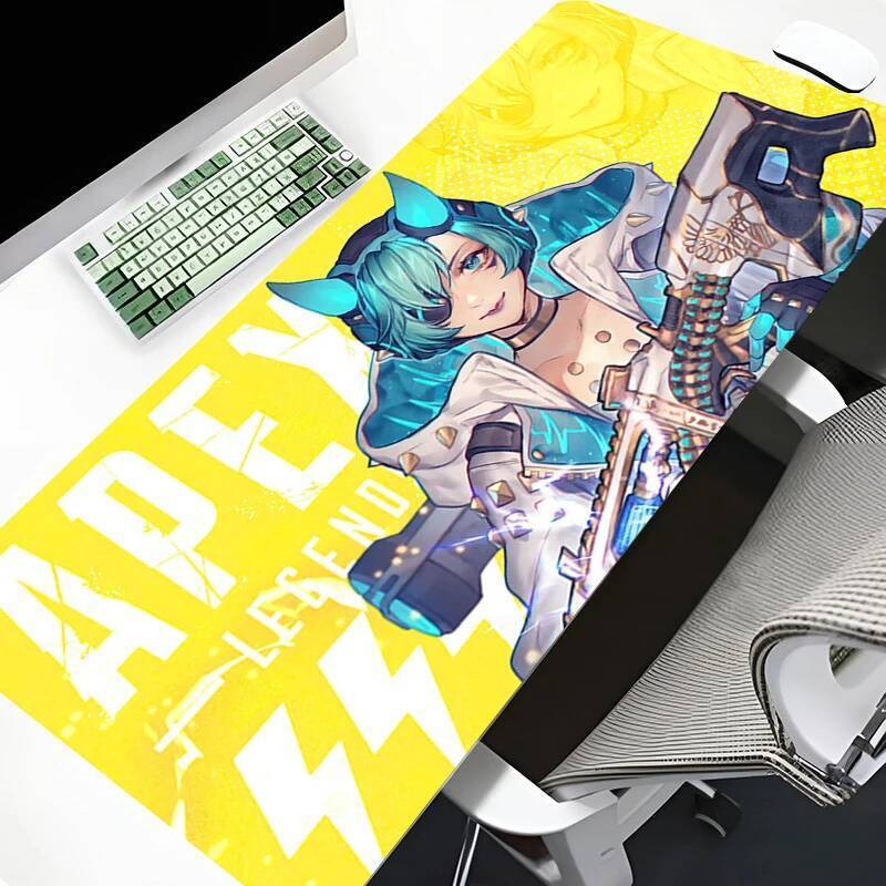 Apex Legends Wattson อะนิเมะ Mousepad โต๊ะ Decor ขยายแผ่นรองเมาส์ลื่นแล็ปท็อปสํานักงานตารางเสื่อ Pc 