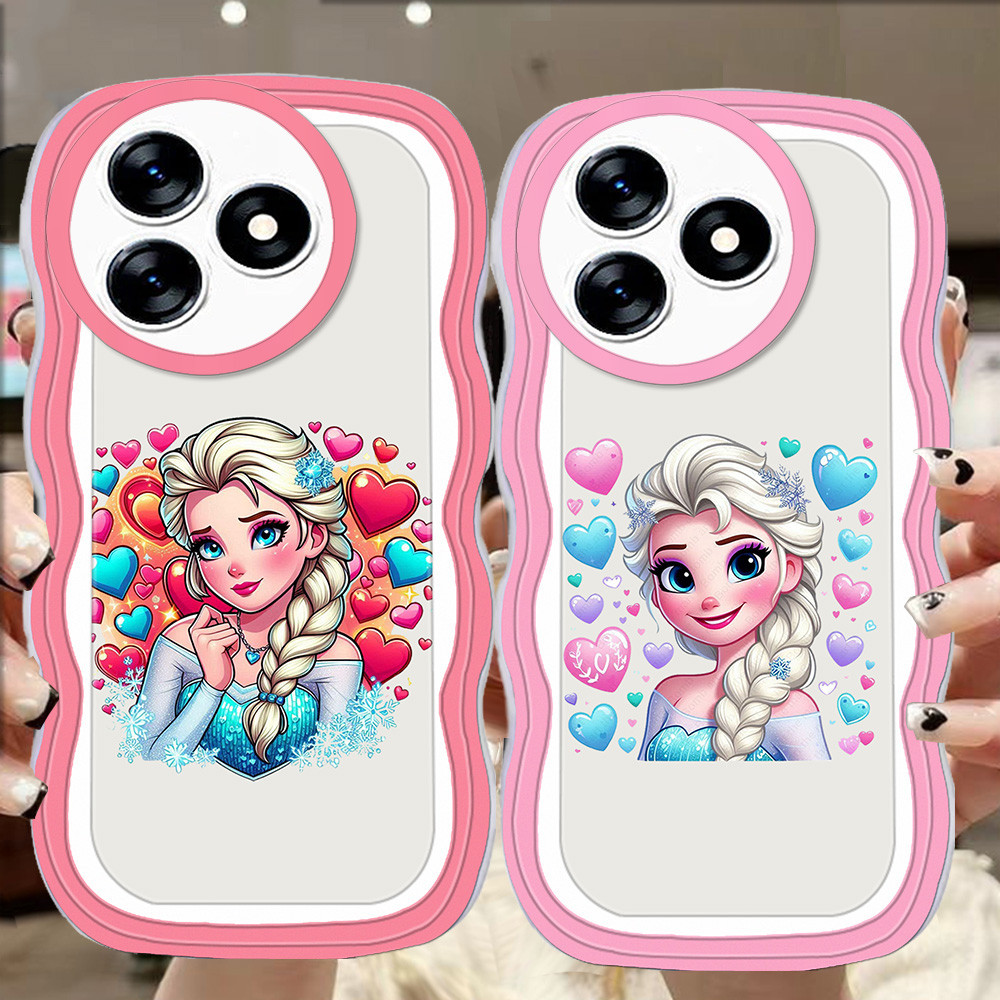 A-16 Princess Elsa TPU Casing สําหรับ Tecno Pova 6 5 Neo 2 7 Pro 5Gเคสใส
