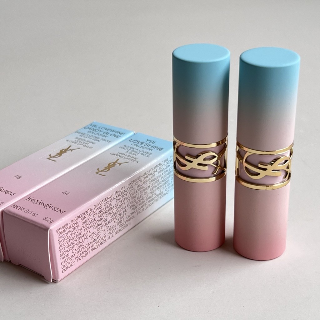 ร้อน สไตล์ 68 แมทซ์กับมาตรฐานจีนได้✔Gradient Rose Round Tube Lipstick 3.1g สี No.7b #, 44 #. 6b0