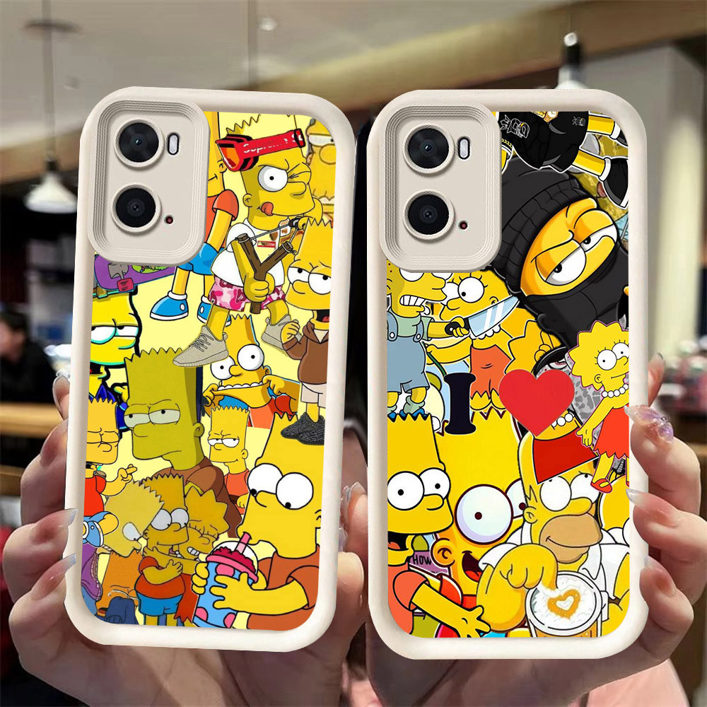 J-36 The Simpson ดำขาวชมพูเคสโทรศัพท์หรับ OPPO A57 A77S A57S A77 A56S A57E 5G