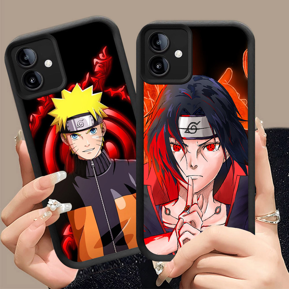 Q-26 Naruto ขาวดำเคสโทรศัพท์หรับ VIVO IQOO U5 Y75 Y02A U5E Y02T Y02 Z6 5G ปกสีชมพู