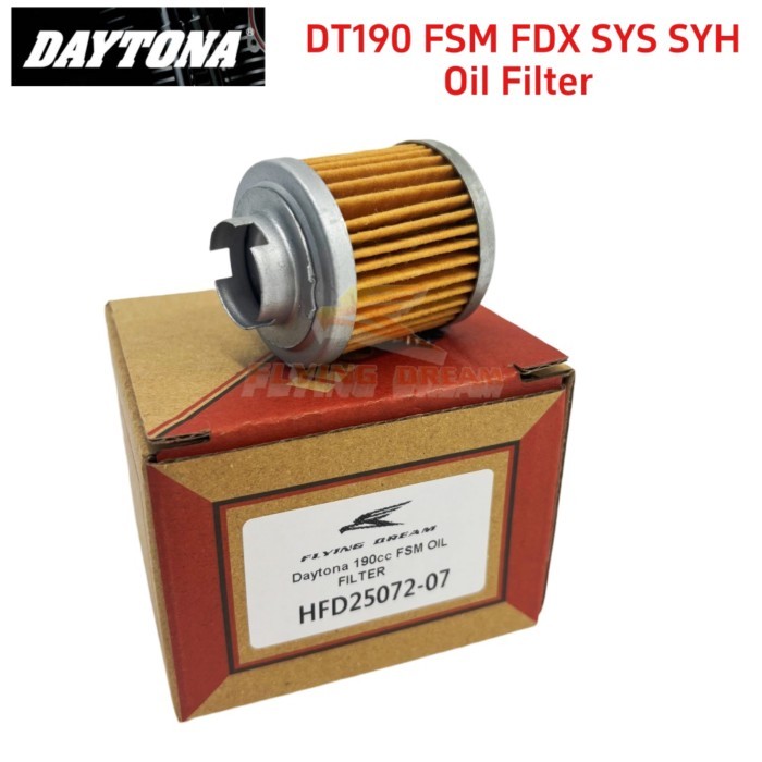 Original Daytona Oil Filter Element For Daytona 190cc DT190 FSM FDX SYS SYH Kick-Start Engine Anima