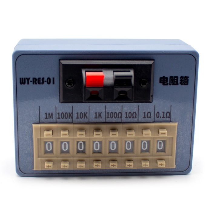 Portable Pocket Resistor Box - Programmable Dial Switch Resistor (2Ω~9.999MΩ, 0.1Ω Resolution) WY-R