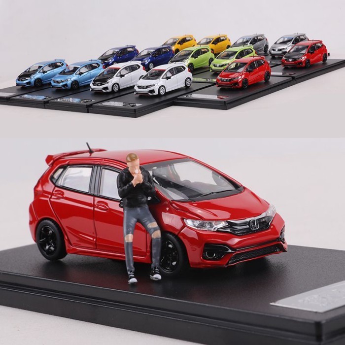 ไมโครโรงรถไมโคร 1: 64 Honda Fit Fit GK5 RS จําลองรถรุ่น