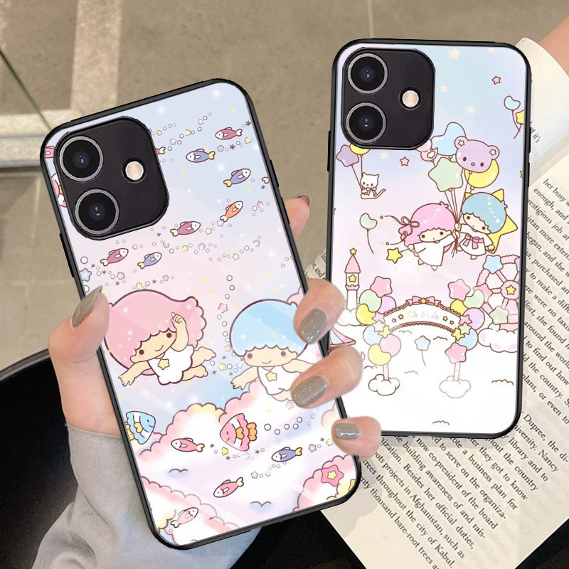G-19 Little Twin Stars กระจกนิรภัยสําหรับ OPPO Reno A5i A3X A79 13 13F A3 5G กรณี