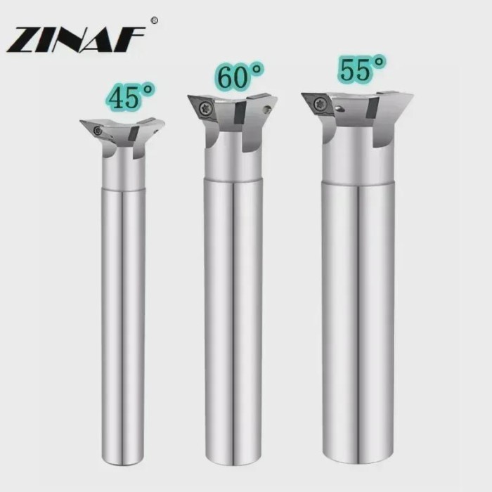 YW45 YW55 YW60 dovetail slotting cutter 45° 55° 60° Angle milling cutter V-slot milling cutter Mach