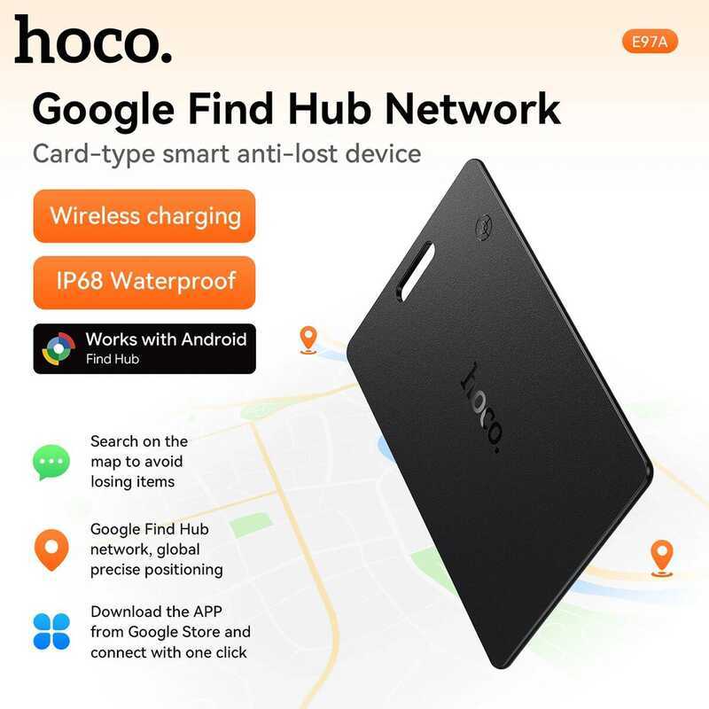 e Smart Tag Android Tracker Port For Google Find My Wireless Charging Finder Loor Anti-Lost GPS Tag