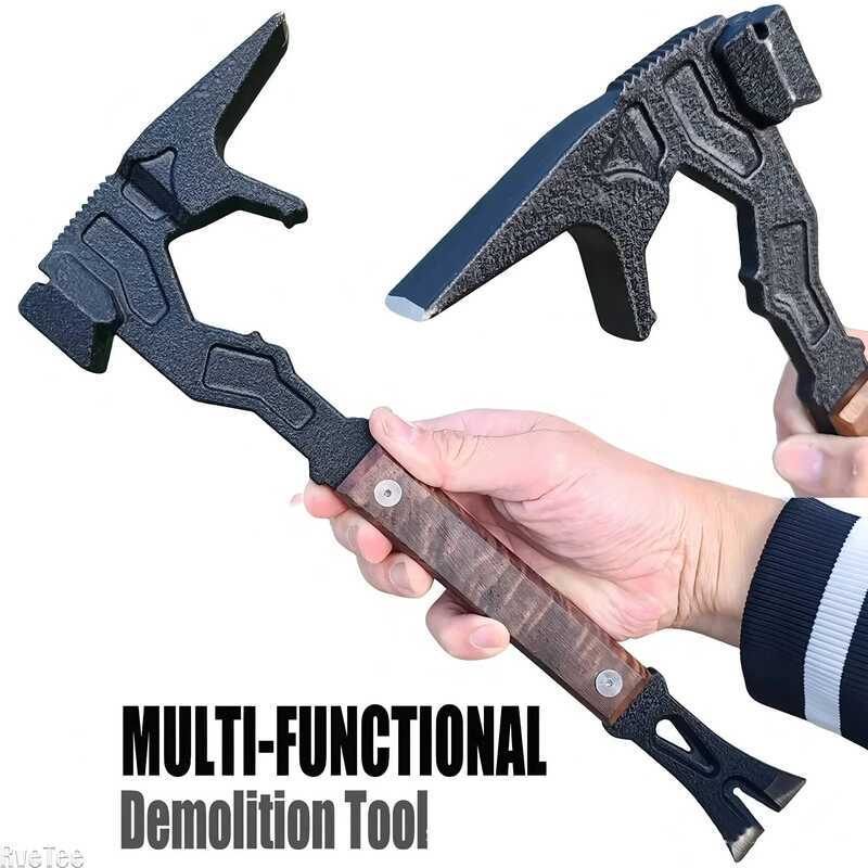 unctional Mer Demolition Tool Mer Hand Tool Survival Tactical Axes Camping Self Defense Axe Outdoor