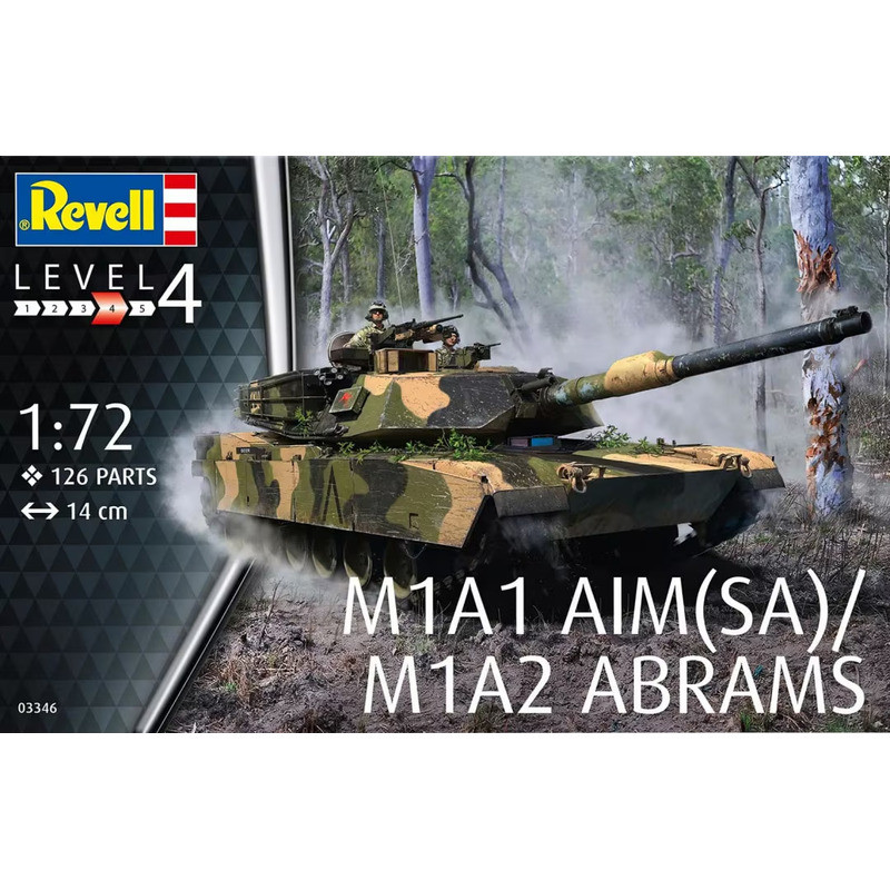 Revell 03346 M1A1 AIM (SA) / M1A2 Abrams 1/72 Static model kit