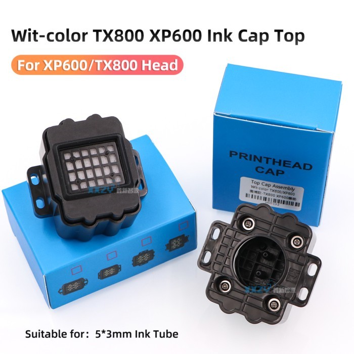 Wit-color TX800/XP600 Printhead Ink Cap Top Assembly for Eco-Solvent Printer EPSON XP600 Head Ink C