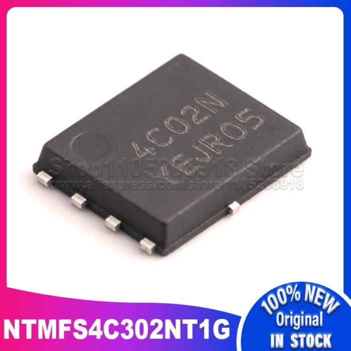 10PCS/LOT NTMFS4C302NT1G NTMFS4C302 4C302 marking 4C02N DFN-8 30V/230A MOS 100% New Spot stock