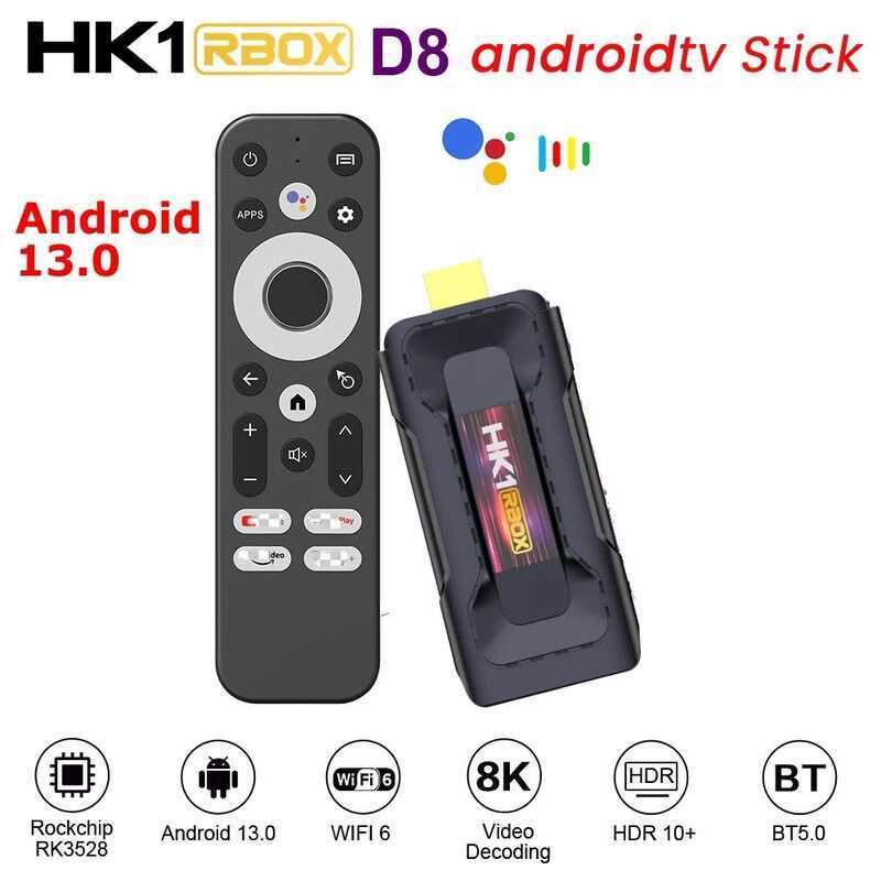HK1 RBOX D8 สมาร์ทชุดกล่องด้านบน RK3528 32G Android 13 ระบบDual Band WiFi
