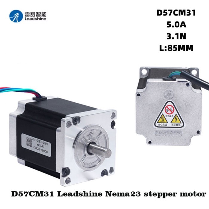 D57CM31 Leadshine Stepper Motor 3.1Nm 2-Phase NEMA23 Stepper Motor 6A Phase Current